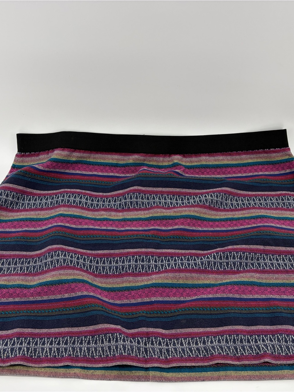 American Eagle Outfitters Pink/Navy/Blue Stripe Mini Skirt Women 18 SK356